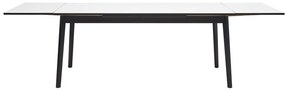 Tavolo da pranzo pieghevole bianco e nero in rovere Hammel , 180 x 90 cm Single - Hammel Furniture