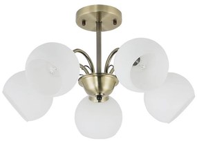 Lampadario a stelo NESTOR 5xE27/40W/230V ottone