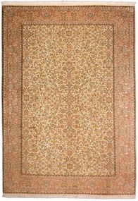Cashmere Silk Tappeto 170x240 Beige (Indian) Annodato A Mano