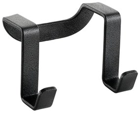 Gancio doppio nero Lava Galileo - Metaltex