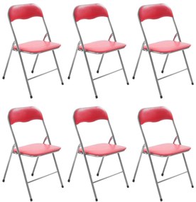 LUCIE - sedia pieghevole salvaspazio set da 6 opaca