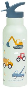 A Little Lovely Company - borraccia in acciaio inox, 500 ml - veicoli
