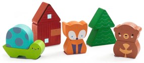 Puzzle & gioco di costruzione - Animali sotto arcobaleno