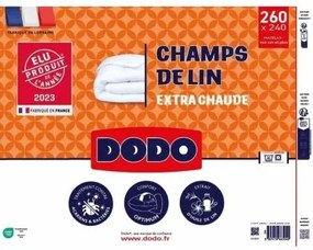 Piumino Letto DODO Champs de Lin 240 x 260 cm Bianco 450 g/m²