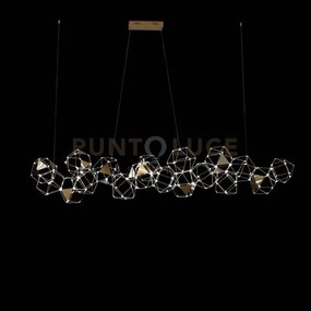 Lucciola pro 18 lampada a sospensione lineare con triangolo in meta...