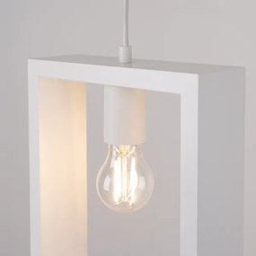 Sollux SL.1312 - Lampadario a sospensione con filo ARIES 1xE27/15W/230V faggio/bianco