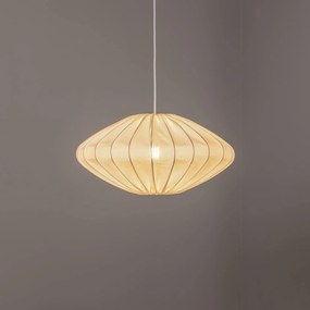 Envostar Orlanda lampada a sospensione cotone bianco ellisse