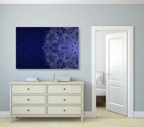Quadro su tela – Ornamento blu scuro