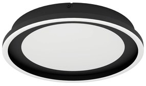 Plafoniera Moderna Calagrano Acciaio Nero Luce Led Integrato 11,5W