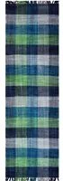 Tappeto moderno sacramento, stile kilim, 100% cotone, verde, 180x60cm