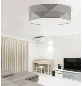 Plafoniera KANTOOR 4xE27/60W/230V grigio