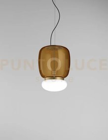 Faro sospensione g terra bruciata bianco ottone verniciato l2202 le...