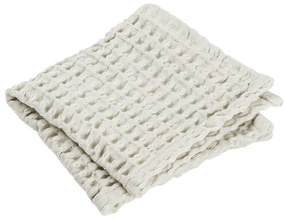 Set di asciugamani goffrati beige in cotone 2 pz 30x30 cm Caro – Blomus