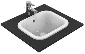 Lavabo da appoggio rettangolare in ceramica L 42 x H 17.5 x P 35 cm bianco