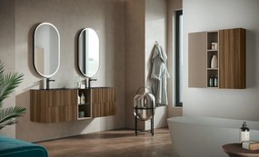 Mobile da bagno sotto lavabo Opera rovere L 59.5 x H 50 x P 45.5 cm 2 cassetti, lavabo non incluso