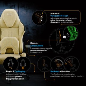 Sedia Da Gaming Diablo X.One Prime Broken Gold Normal Size