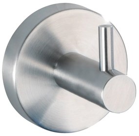 Gancio a parete in acciaio inox in argento opaco Bosio - Wenko