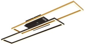 Globo 67208-30G -Plafoniera LED DAKARI 30W/230V 3000K 60x80 cm nero/oro