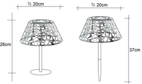 Globo 33648 - Lampada solare LED SOLAR LED/0,06W/3V 3000K IP44
