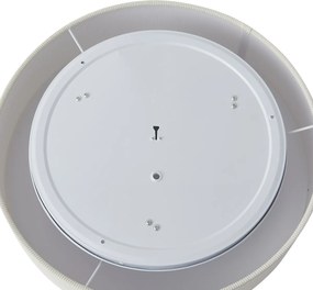 Plafoniera moderna bianca con paralume in velluto 46cm 3 luci - Luz