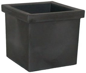 Fioriera SIEPI EURO3PLAST in polietilene nero H 41 cm L 47 x P 47 cm