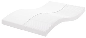 Materasso İn Schiuma Bianco 140x200 Cm 7 Zone Durezza 20 Ild /