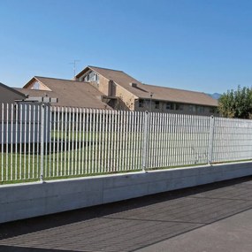 Pannello a rete rigida grigliato orsogrill in acciaio galvanizzato grigio chiaro L 2 x H 1.46 m, maglia L62x132H mm