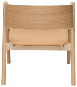 Poltrona marrone chiaro Oblique - Hübsch