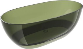 Mexen Pure vasca da bagno indipendente trasparente 170 x 80 cm, tappo cromato - 58071708001