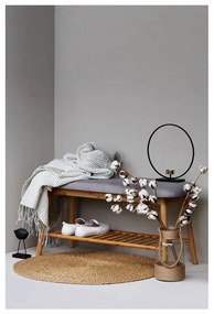 Scarpiera in bambù con panca in colore naturale Bahari - Wenko