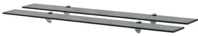 Mensole Galleggianti 2 Pz İn Vetro 100x20 Cm 8 Mm /