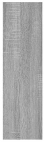 Mensola a muro grigio sonoma 75x16x55 cm in legno multistrato