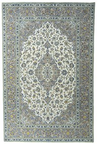 Kashan Tappeto 200x310 Beige (Iran) Annodato A Mano