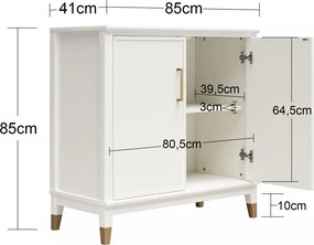 Mobile rosa 86x85x41 cm Westerleigh - CosmoLiving by Cosmopolitan