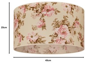 Duolla - Paralume universale ROLLER E27 Ø 45 cm rosa