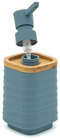 Accessori bagno in set completo da 4 pezzi in abs turchese cobalto linea Wave