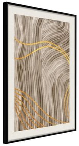 Poster  Golden Path  Cornice Quadri Cornice nera con pass-partout, Larghezza x Altezza Home decor 20x30