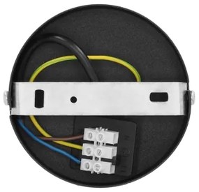 Lampada a sospensione su cavo SARTA 1xE27/60W/230V nero/juta