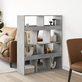 Divisorio Stanza Grigio Cemento 100x33x125,5 Cm İn Truciolato /