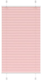 Tenda Plissettata Rosa 75x100 Cm Larghezza Tessuto 74,4 Cm /
