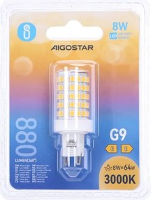 Lampadina LED G9/8W/230V 3000K - Aigostar