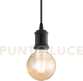 Frida lampadario nero d.9cm lampadina non inclusa attacco e28