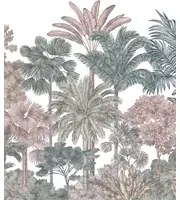 Rebel Walls Carta da parati panoramica Tropical Bellewood - Bubblegum