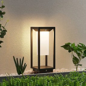 Lucande Eliel lampioncino LED solare, 34 cm