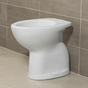 Wc per anziani e disabili con scarico a pavimento e altezza 49 cm
