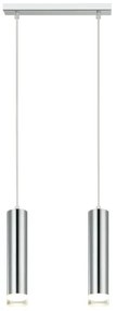 Lampadario a sospensione con filo ARMIN 2xGU10/10W/230V cromo lucido