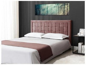 Testata 160 cm Velluto Rosa antico - JENNA