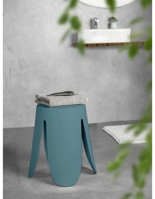 Sgabello color petrolio in plastica impilabile Comiso – Wenko