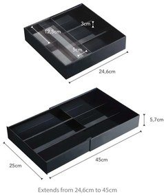 Organizzatore per cassetti in plastica Tower - YAMAZAKI