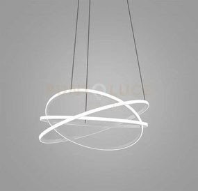 Atia s/m - lampadario a sopsensioe bianco led 3000k 7500lm 100w d.8...